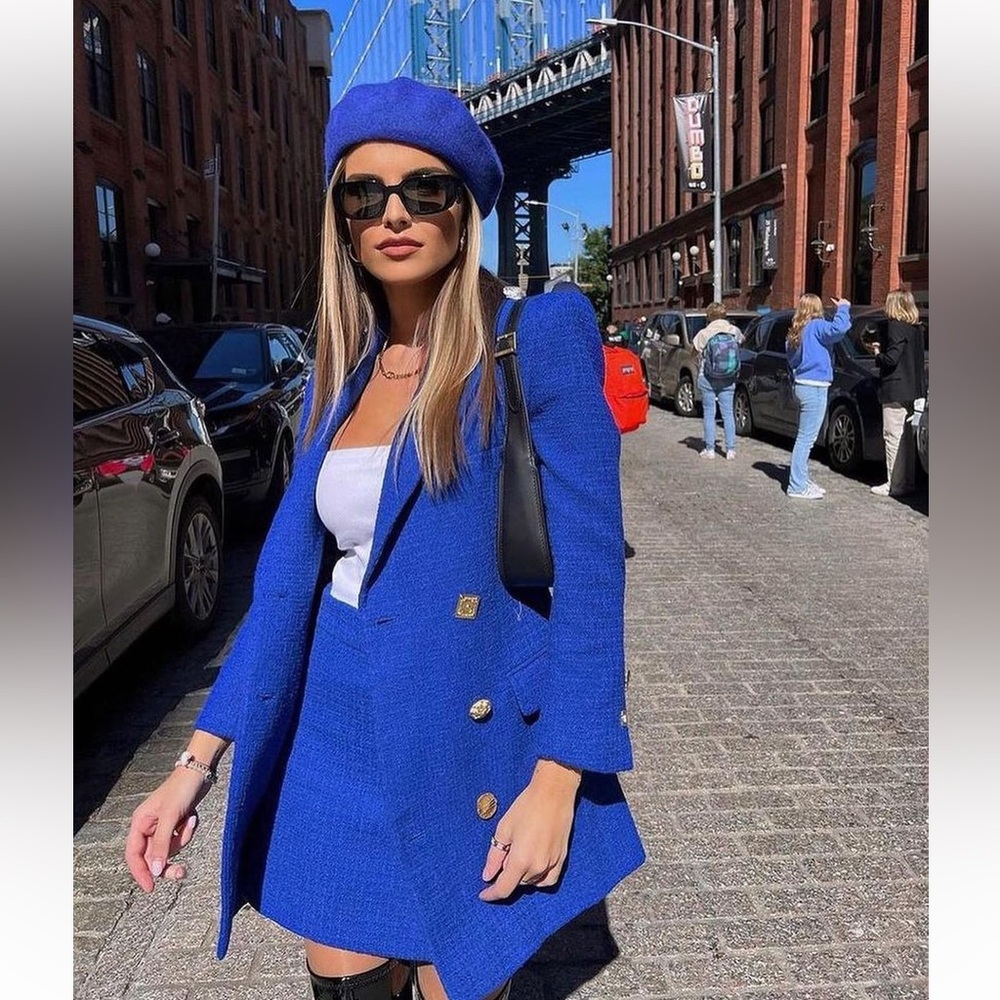 ZARA TEXTURED BLAZER - Picture 2 of 16